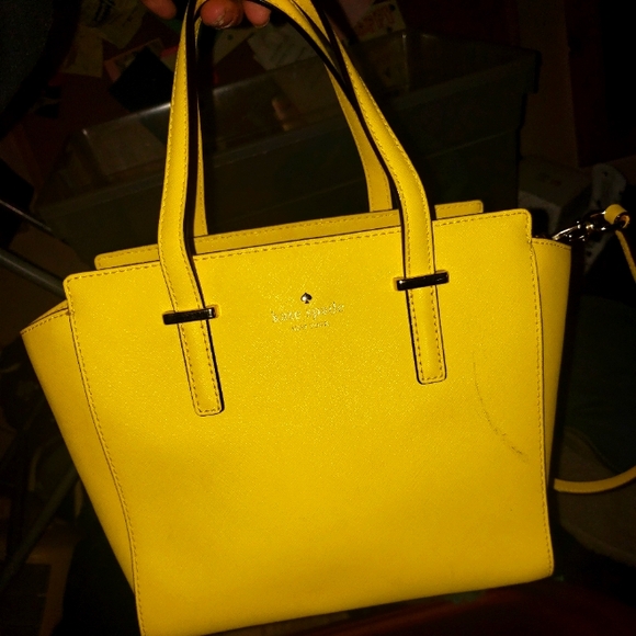 Kate Spade canary yellow excellent condition handbag satchel crossbody bag - Picture 1 of 2